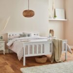 Outlet - Lisa Wooden King Size Bed Frame - White