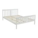Outlet - Lisa Wooden King Size Bed Frame - White - Image 5