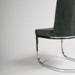 Outlet - Lola Dining Chairs - Set of 2 - Green & Chrome - Image 10