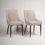 Outlet - Maeve dining chairs - set of 2 - stone and black