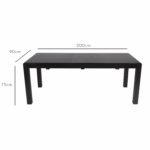Outlet - Magnus Black Wood extendable dining table - Image 13