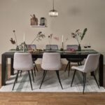Outlet - Magnus Black Wood extendable dining table - Image 3