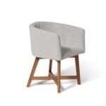 Outlet - Magnus Dining Chair - Set of 2 - Dove Grey & Oak - Image 6