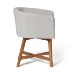Outlet - Magnus Dining Chair - Set of 2 - Dove Grey & Oak - Image 8