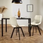 Outlet - Margot Dining Chairs - Set of 2 - Cream & Black