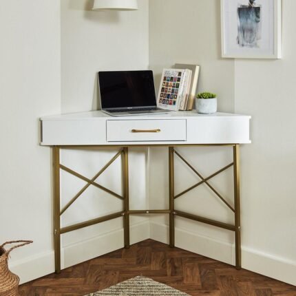 Outlet – Marie corner desk - white
