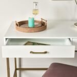 Outlet - Marie White Dressing Table with Drawers - Image 3