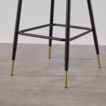 Outlet - Marilyn Bar Stool - Set Of 2 - Green Velvet - Image 4