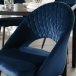 Outlet - Marilyn Dining Chairs - Set Of 2 - Blue Velvet - Image 3