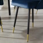 Outlet - Marilyn Dining Chairs - Set Of 2 - Blue Velvet - Image 4