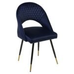 Outlet - Marilyn Dining Chairs - Set Of 2 - Blue Velvet - Image 5