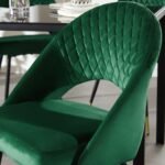 Outlet - Marilyn Dining Chairs - Set Of 2 - Green Velvet - Image 3