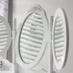 Outlet – Monaco Dressing Table, Stool & Mirror Set - White Painted - Image 6