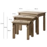 Outlet - Nest of 3 Tables - Corona Range - Image 10
