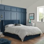 Outlet - Otto King Size Ottoman Bed - Royal Blue Velvet