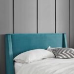 Outlet - Otto King Size Ottoman Bed -  Teal Blue - Image 4