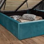 Outlet - Otto King Size Ottoman Bed -  Teal Blue - Image 5