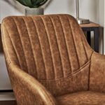 Outlet - Sheffield chair - tan - faux leather - Image 3