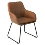 Outlet - Sheffield chair - tan - faux leather - Image 7