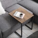 Outlet - Sheffield industrial nest of tables - wood effect & metal - Image 5
