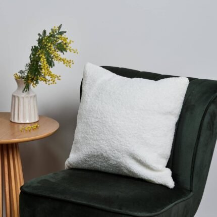 Outlet - Shelton 45x45cm Teddy Cushion Cover - Cream