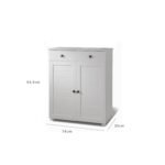 Outlet - Shoe Cabinet - Grey - Image 4