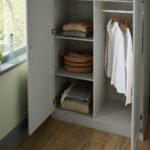 Outlet - Stevie 2 Door Wardrobe - Grey - Image 2