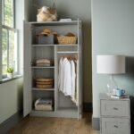 Outlet - Stevie 2 Door Wardrobe - Grey - Image 3