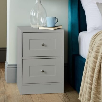 Outlet – Stevie Bedside Table - Grey