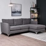 Outlet - Taylor L-Shaped Chaise Sofa - Charcoal Grey - Image 4