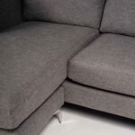 Outlet - Taylor L-Shaped Chaise Sofa - Charcoal Grey - Image 8