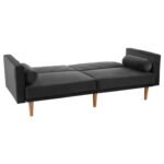 Outlet - Tessa sofa bed - click clack - dark grey velvet - Image 5