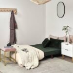 Outlet - Una Double Sofa Bed - Emerald Green - Sprung Construction - Image 2