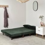 Outlet - Una Double Sofa Bed - Emerald Green - Sprung Construction - Image 3