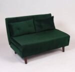 Outlet - Una Double Sofa Bed - Emerald Green - Sprung Construction - Image 5