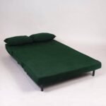 Outlet - Una Double Sofa Bed - Emerald Green - Sprung Construction - Image 8