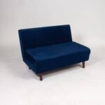 Outlet - Una Double Sofa Bed - Navy Blue - Sprung Construction - Image 5