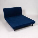 Outlet - Una Double Sofa Bed - Navy Blue - Sprung Construction - Image 6