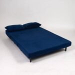 Outlet - Una Double Sofa Bed - Navy Blue - Sprung Construction - Image 7