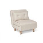 Outlet - Una Single Sofa Bed - Oatmeal - Linen - Image 5