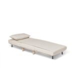 Outlet - Una Single Sofa Bed - Oatmeal - Linen - Image 8