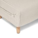 Outlet - Una Single Sofa Bed - Oatmeal - Linen - Image 9