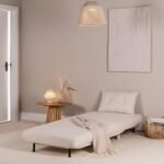 Outlet - Una Single Teddy Sprung Sofa Bed - Warm White - Image 3