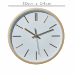 Outlet - 30cm Wall Clock Gold - Image 3