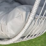 Outlet - Wick Hanging Egg Chair - Light Grey - Image 3