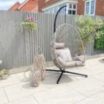Outlet - Wick Hanging Egg Chair - Light Grey - Image 4