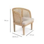 Outlet - Willow Pale Oak Accent Chair - Image 6