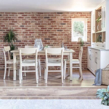 Outlet - Wooden Dining Chairs - Set of 2 - Pale Oak Colour