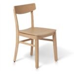 Outlet - Wooden Dining Chairs - Set of 2 - Pale Oak Colour - Image 3