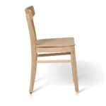 Outlet - Wooden Dining Chairs - Set of 2 - Pale Oak Colour - Image 4